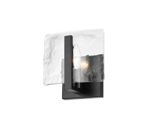 Golden 3164-1W BLK-HWG - Golden Lighting Aenon 1-light Wall Sconce in Matte Black